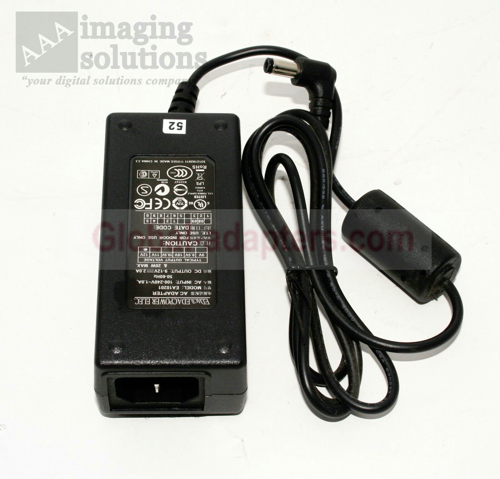 New 9-12V~2A EDAC EA10201 Lilliput Power Supply Ac Adapter - Click Image to Close